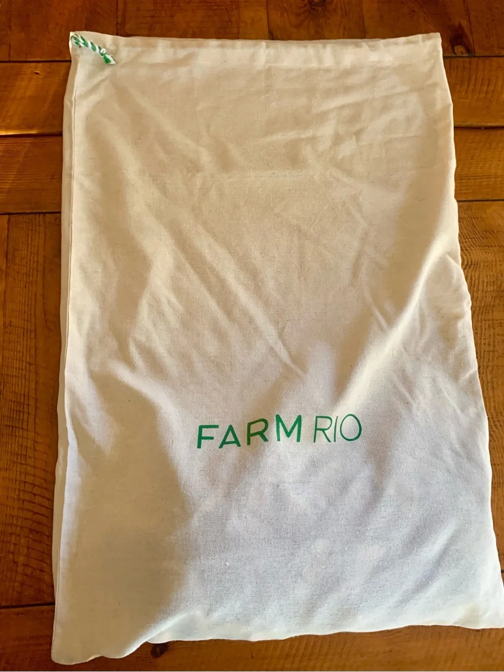 NEW FARM Rio Black And White Scarf Tote Bag Wood Handle Reversible Palm Trees